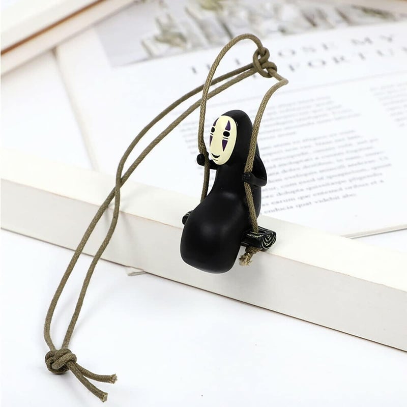 WYJS Anime Car Accessories of No Face Man Car Pendant Hanging Swing, for Car Rear View Mirror Accessories - Image 4